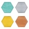 Trend Enterprises I Heart Metal Hexagons Classic Accents Variety Pack, 36 Pieces, PK3 T10643 - alternate 3
